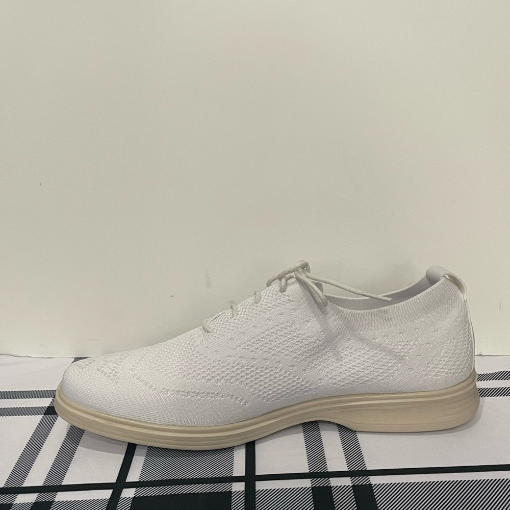 T.R shoes casual sneaker white wing tip - Picture 3 of 5
